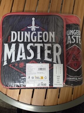 Dungeon Master Toiletry Bag for Men in Black & Red by